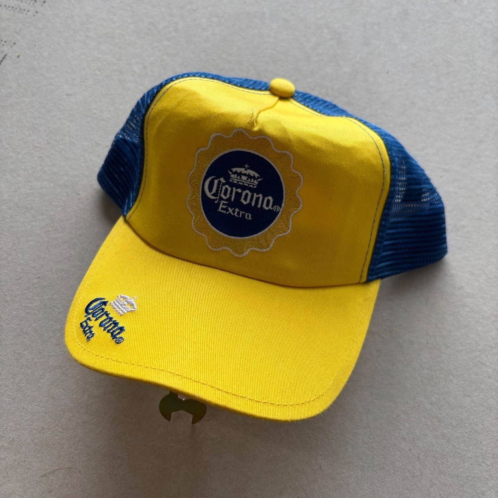 Vintage 90s Corona Extra Trucker‎ Hat Snapback Cap
